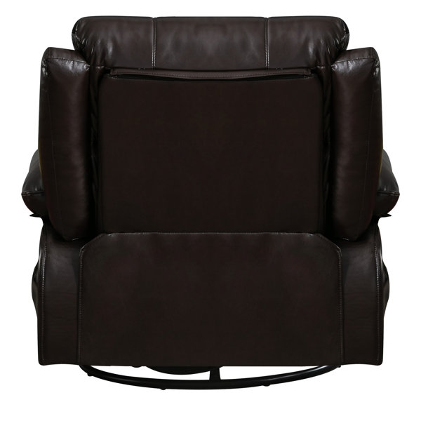 Latitude Run® Leonie Faux leather Swivel Recliner Chair with Heated and Massage Wayfair